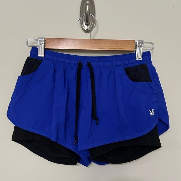 VSX Sport Blue Shorts with Black Spandex Under - Picture 1 of 8